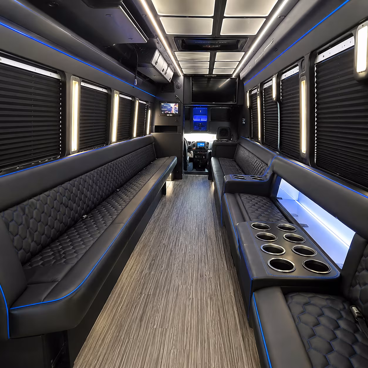 westland party bus rental interior