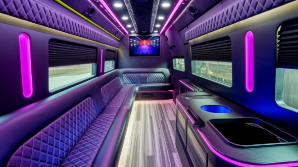 westland sprinter limo rental interior